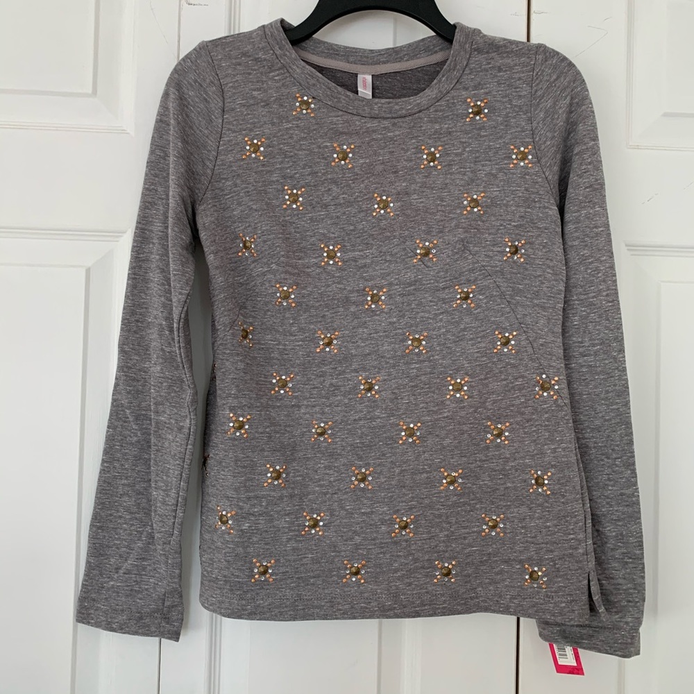 NWT Xhilaration Sweater with Studs + Rhinestones